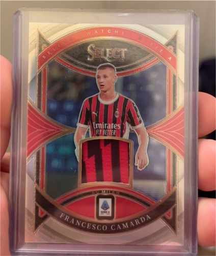 2024-25 Panini Select Serie A Swatches Relic #SW-FC Francesco Camarda — front