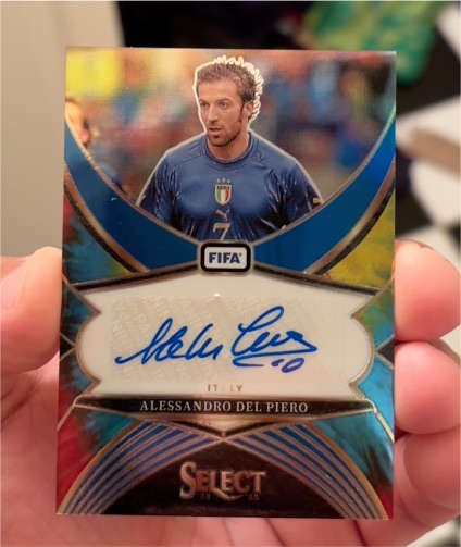 2024-25 Panini Select FIFA Alessandro Del Piero Auto — front