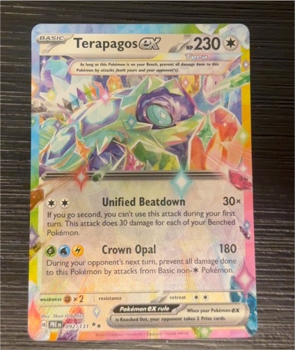 2024 Pokémon Scarlet & Violet Stellar Crown #128 Terapagos ex — front