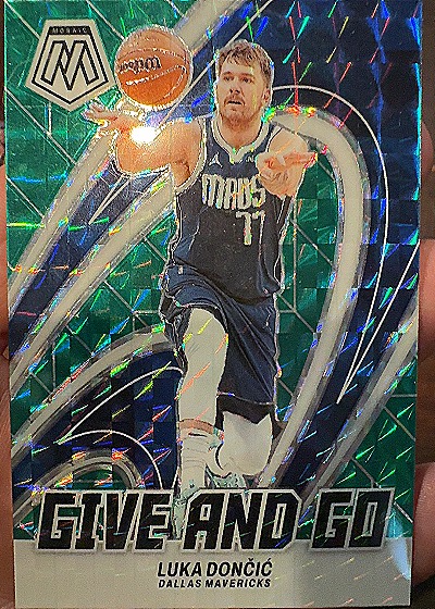 2023-24 Panini Mosaic #11 Luka Dončić Give and Go — front