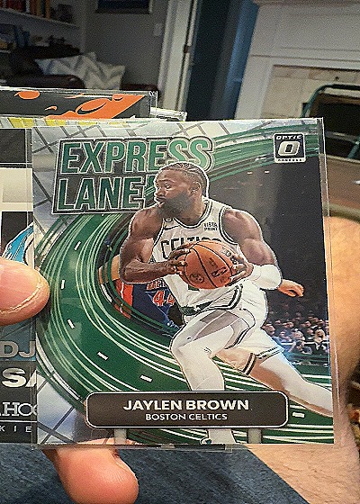 2022-23 Donruss Optic #21 Jaylen Brown Express Lane — front