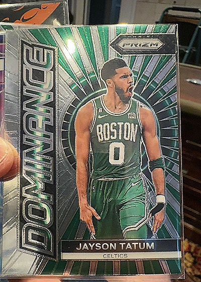 2023-24 Panini Prizm Dominance #6 Jayson Tatum — front