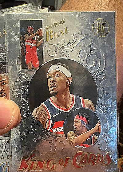 2021-22 Panini Illusions #23 Bradley Beal King of Cards — front