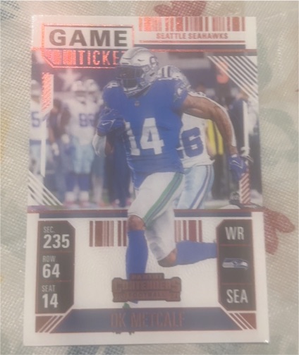 2024 Panini Contenders Game Ticket #91 DK Metcalf — front