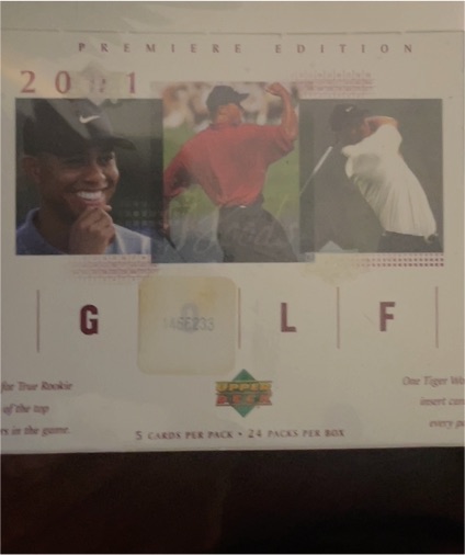 2001 Upper Deck Premiere Edition Golf Tiger Woods — front