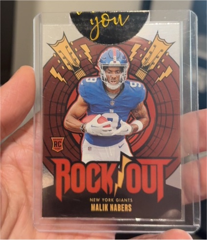 2024 Panini Absolute Football Rock Out Rookie #RO-MNS Malik Nabers — front