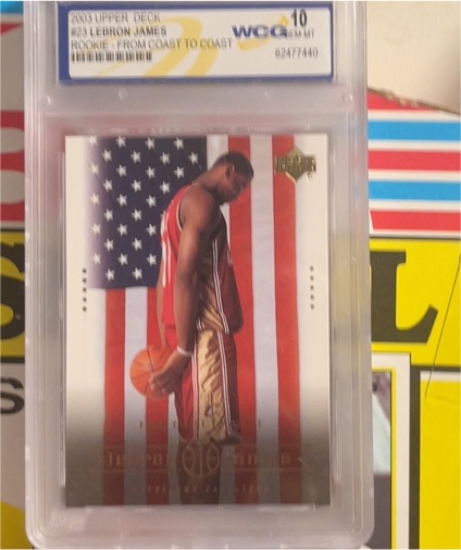 2003 Upper Deck #23 LeBron James Rookie From Coast to Coast — front