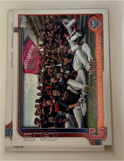 2025 Topps Series 2 #612 Cleveland Guardians Team Card — front