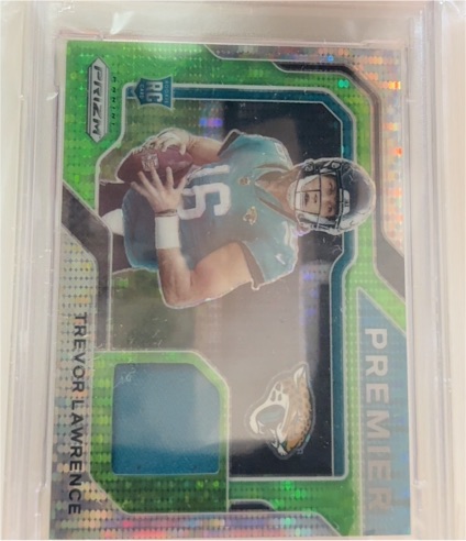 2023 Panini Prizm Premier Jerseys #PJ-TL Trevor Lawrence — front