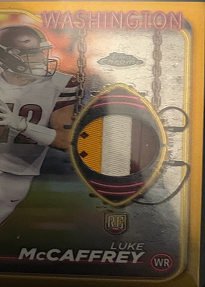 2024 Topps Chrome #CRR-LM Luke McCaffrey — front