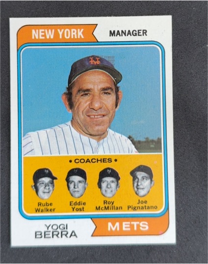 1974 Topps #179 Yogi Berra — front