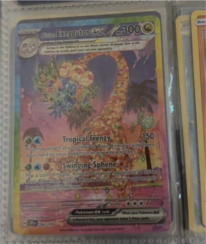 2024 Pokémon SV Surging Sparks #242/191 Alolan Exeggutor EX — front