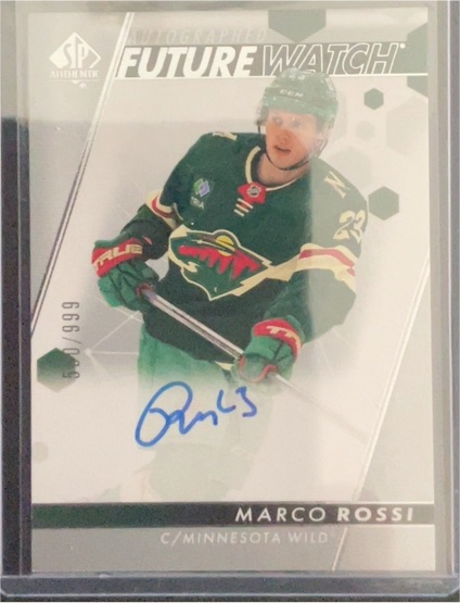 2022-23 Upper Deck SP Authentic #104 Marco Rossi Future Watch Auto — front