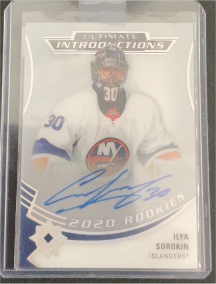 2020 Upper Deck Ultimate Introductions #UI-6 Ilya Sorokin — front