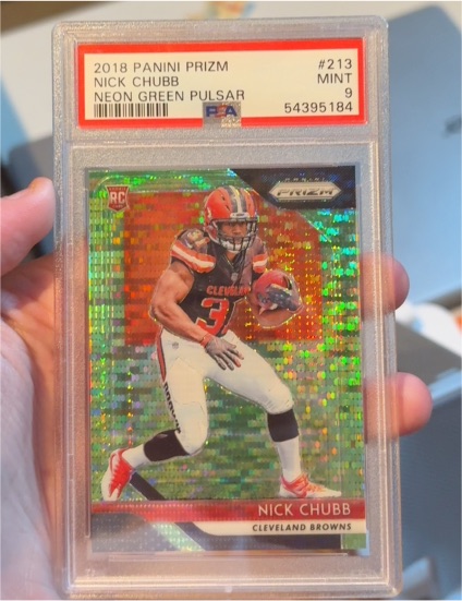 2018 Panini Prizm #213 Nick Chubb — front
