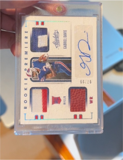 2020 Panini Absolute Premiere Materials #239 Gabriel Davis — front