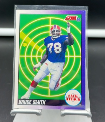 1991 Score #660 Bruce Smith Sack Attack — front