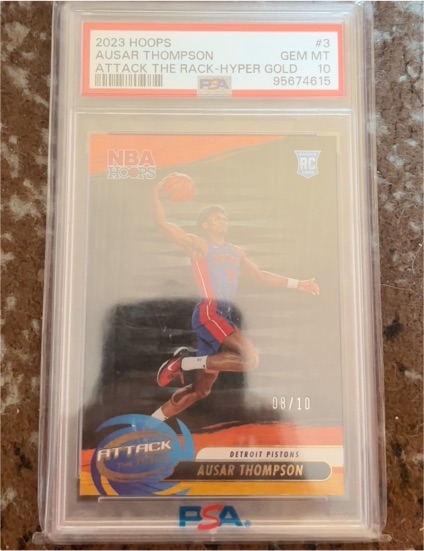 2023 Panini NBA Hoops Attack The Rack #3 Ausar Thompson — front