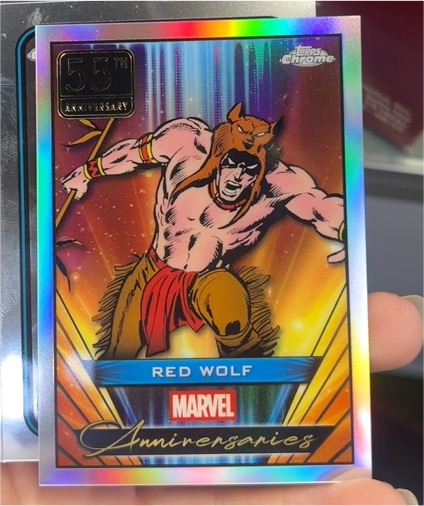 2025 Topps Chrome Marvel Anniversaries #MA-6 Red Wolf — front