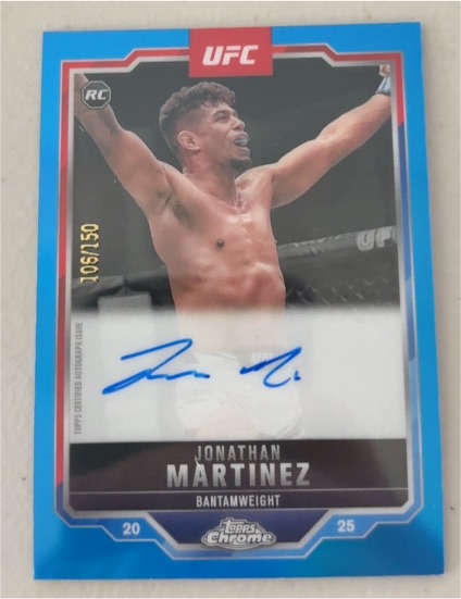 2025 Topps Chrome UFC #CRA-JM Jonathan Martinez — front