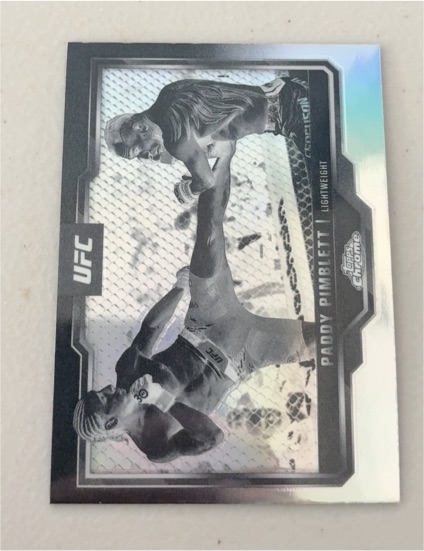 2025 Topps Chrome UFC #177 Paddy Pimblett Negative Refractor — front