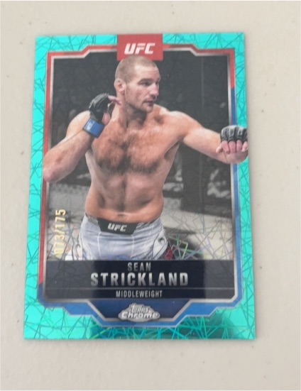2025 Topps Chrome UFC #74 Sean Strickland — front