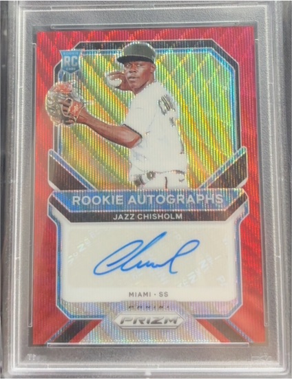 2021 Panini Prizm #RA-JZ Jazz Chisholm Rookie Autographs — front