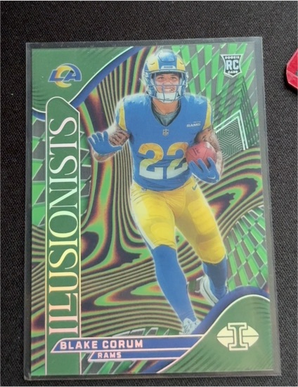 2024 Panini Illusions #11 Blake Corum Illusionists Emerald — front