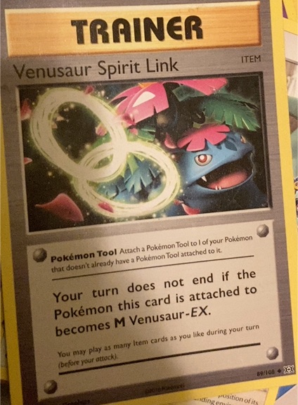 2016 Pokémon XY Evolutions #89 Venusaur Spirit Link — front