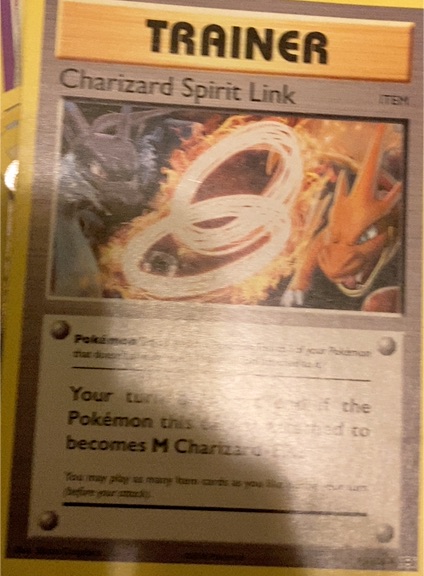 2016 Pokémon TCG XY Evolutions #75 Charizard Spirit Link — front