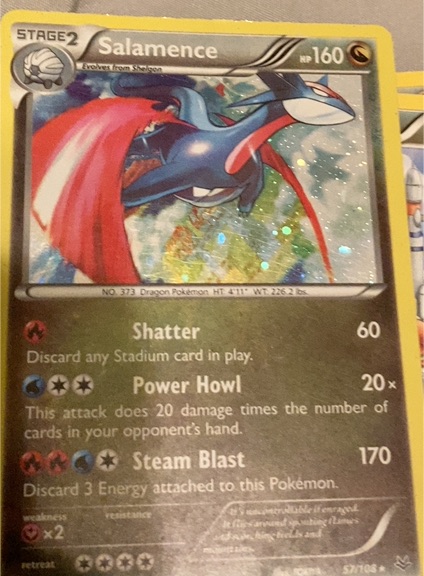 2015 Pokémon TCG XY - Roaring Skies #57 Salamence — front