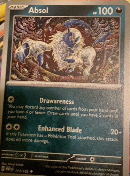 2023 Pokémon SV04: Paradox Rift #113 Absol — front