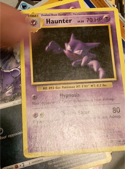 1999 Pokémon Base Set #29 Haunter — front