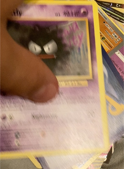 1999 Pokémon Base Set #50 Gastly — front