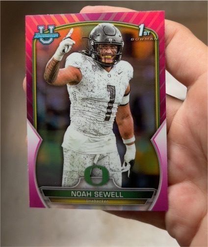2022 Bowman University Chrome #57 Noah Sewell — front