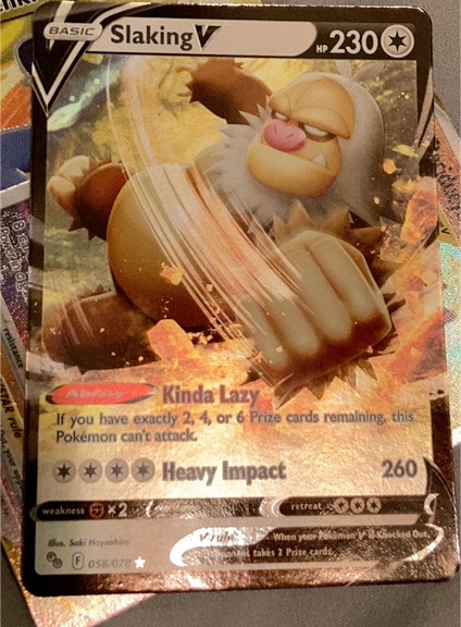 2022 Pokémon TCG Sword & Shield Pokémon GO Slaking V #058/078 — front