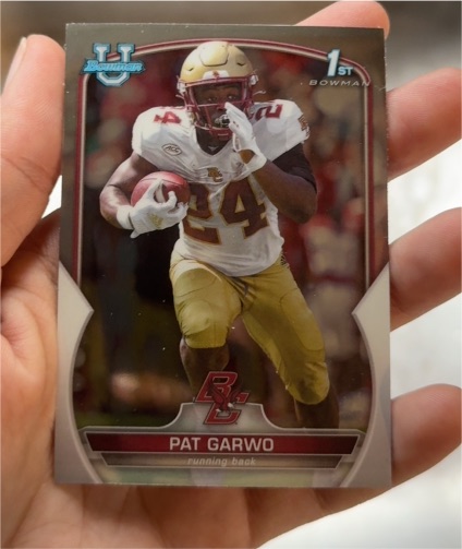 2022 Bowman University Chrome #40 Pat Garwo — front