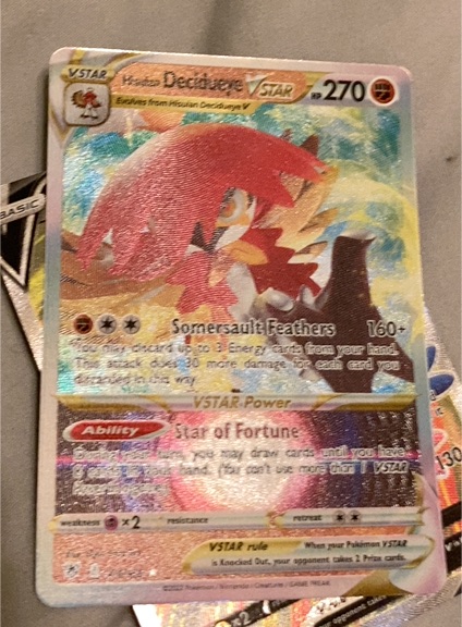 2022 Pokémon TCG Astral Radiance #084 Hisuian Decidueye VSTAR — front