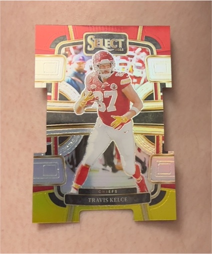 2023 Panini Select Concourse Die-Cut Travis Kelce — front