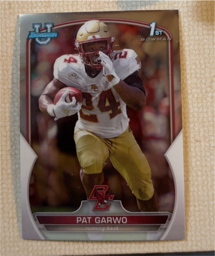 2022 Bowman University Chrome #40 Pat Garwo — front