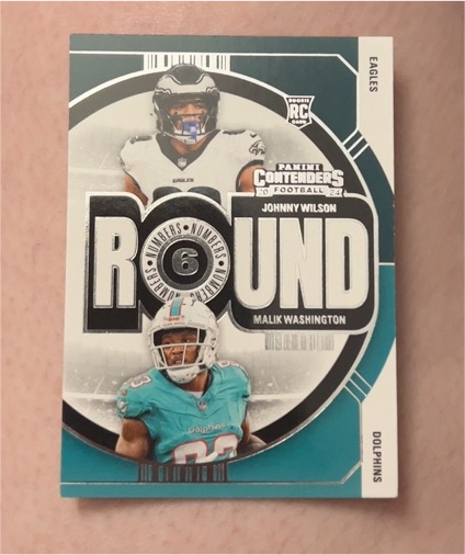 2024 Panini Contenders Round Numbers #20 Johnny Wilson / Malik Washington Rookie — front