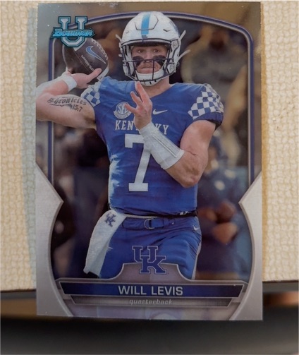 2022 Bowman Chrome University #5 Will Levis — front