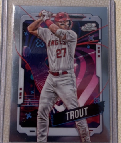2024 Topps Chrome Cosmic #35 Mike Trout — front