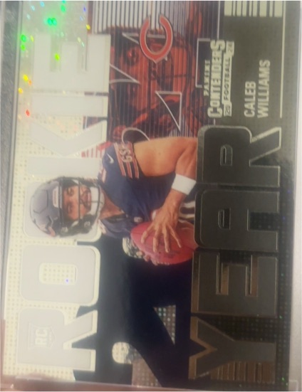 2024 Panini Contenders #1 Caleb Williams Rookie of the Year — front
