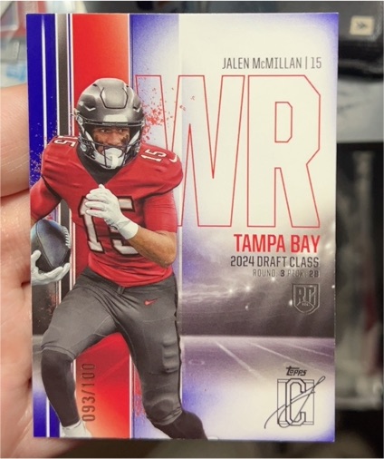 2024 Topps Signature Class #183 Jalen McMillan — front