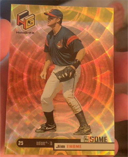 1999 Upper Deck HoloGrFX #18 Jim Thome — front