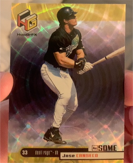 1999 Upper Deck HoloGrFX #33 Jose Canseco — front