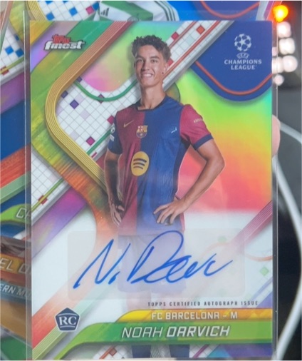 2024-25 Topps Finest UEFA #BA-ND Noah Darvich — front