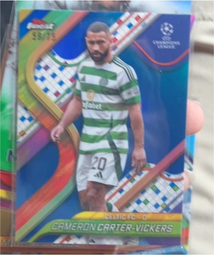 2024/25 Topps Finest UEFA UCC Base #140 Cameron Carter-Vickers — front