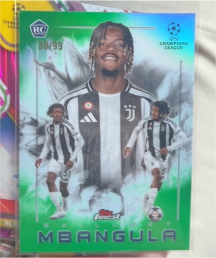 2024-25 Topps Finest UEFA Club Competitions Skillset RC Samuel Mbangula — front
